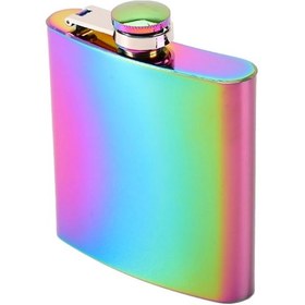 Resim Çelik Multicolor 6 Oz 180 ML Içki Matarası Py49Ml 