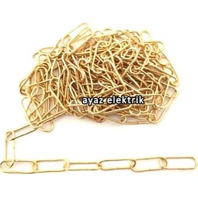 Resim Avize Abajur Askı Zinciri Sarı Renk 50 Cm, 1,2,3,4,5 Metre 