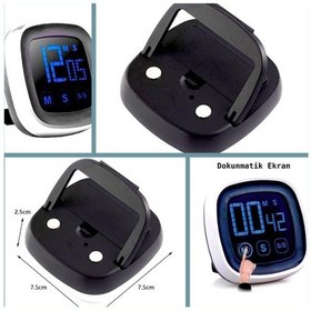 Resim Omeniv Dokunmatik Ekran Alarm Timer Mutfak Pişirici Zamanlayıcı 