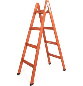 Resim Step 4 Basamaklı Çift Çıkışlı Ahşap Merdiven Yükseklik 1.40 M 