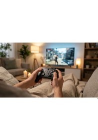 Resim Kablosuz Switch Uyumlu Oyun Kolu Bluetooth Titreşimli Ergonomik Gamepad Pc Android Uyumlu 