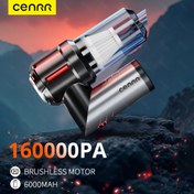Resim CENRR 16000PA Kablosuz El Tipi Elektrikli Süpürge - 100W Fırçasız Motor, 2000mAh x 3 Şarj Edilebilir Pil, USB-C Hızlı Şarj, 60dB Ultra-Sessiz, 5-in-1 Aksesuarlar Evcil Hayvan Tüyleri, Araba Koltukları, Kanepe Boşlukları ve Klavyeler için, Evcil Hayvan Tüyleri Temizleme | Sessiz Çalışma | Dayanıklı Yapı, Elektrikli Süpürge 