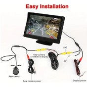 Resim Motion003 Skshicpc 4.3 İnç Hd Geniş Açılı 8led Geri Görüş Kamerası Park Ve Geri Vites Güvenliği 