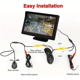 Resim Motion003 Skshicpc 4.3 İnç Hd Geniş Açılı 8led Geri Görüş Kamerası Park Ve Geri Vites Güvenliği 