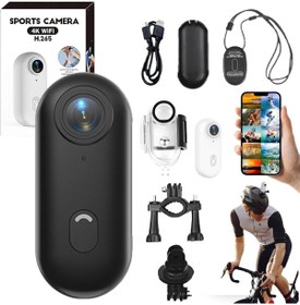 Resim DENİSAM Mini 4k Wıfı Aksiyon Kamerası Vücut Kamerası Giyilebilir Video Kaydedici Hafıza Kartı Dahil 