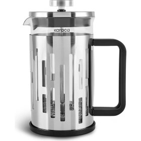 Resim PremiumPort Paslanmaz Çelik French Press 600 Ml, Şık ve Dayanıklı Kahve Demleme Aracı 