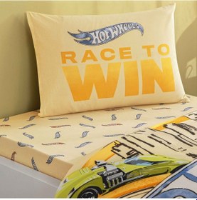 Resim Taç Lisanslı Hot Wheels Winner Pamuk Tek Kişilik Nevresim Takımı 000000001000051974 Çok Renkli 