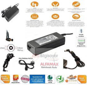 Resim Laptopyedekparca Sony Uyumlu Vaio Vgn-Ns21M, Vgn-Ns21S, Vgn-Ns21Sr Adaptör, Şarj Aleti Gü 