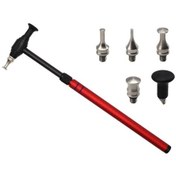 Resim Youtek Otomatik Çukur Tamiri Çelik Uçlu Darbe Çekiçleri, Genişletilebilir Çok Uçlu, Karbon Fiber + Alüminyum, Tamir Aracı, Kırmızı 