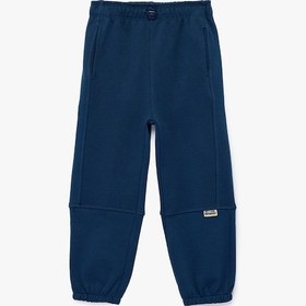 Resim Koton Şardonlu Pamuklu Beli Lastikli Oversize Jogger Eşofman Altı Lacivert 6smb40060tk Lacivert 