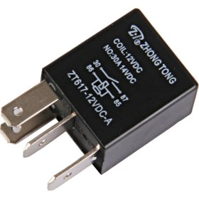 Resim ZT617-12V-A-R Araba Oto Kamyon Dc 12 V 30A 30APF Spst Röle Röleleri 4 Pin(Yurt Dışından) 