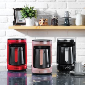 Resim Schafer Kahvecim Otomatik Türk Kahve Makinesi - Gül Kurusu 