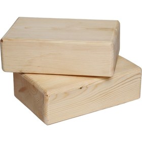 Resim Zunkla 2'li Ahşap Yoga Blok - 2 Adet Ahşap Yoga Blok 