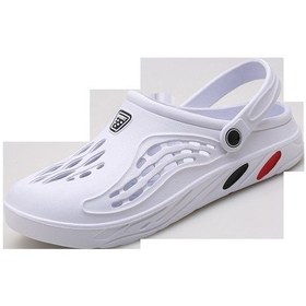 Resim Tongxida Yazlık Büyük Beden Erkek Terlik Beyaz, Moda Ve Hafif Beyaz 