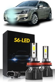 Resim HRPAK Opel Astra H Için Uyumlu Şimşek Etkili S6 H1 H7 Uzun Kısa Far Led Xenon Set 