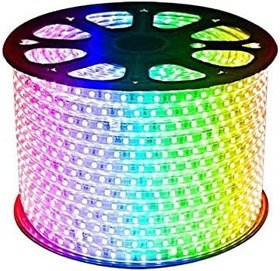 Resim Sunlight Kare Işıklı Hortum Şerit Led Işık 3 Çip 5050 100 Metre RGB 