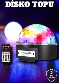 Resim ZERO LAND NRZSNT Bluetooth ve Uzaktan Kumandalı Çok Renkli Masaüstü (112809) Disko Topu 