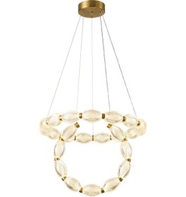 Resim Aspen 2'li Yuvarlak Eskitme Sarkıt Led Avize Eskitme 