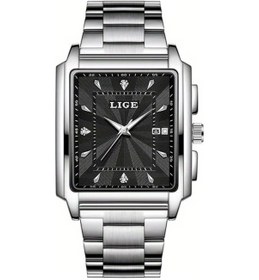 Resim Fochsia Lıge Erkek Kol Saati Üç Kadranlı Su Geçirmez Çelik Kordon Gümüş Siyah Diğer 