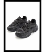 Resim Bambi Siyah Kadın Sneaker K01876014309 