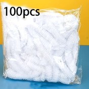 Resim 100 Minimalist Beyaz Tek Kullanımlık Ziplock Plastik Gıda Saklama Çantaları - Taşınabilir, Baskısız, Temizlemesiz - Mutfak, Piknik, Barbekü için İdeal 