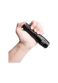 Resim Powermaster Pm-14623 Şarjlı Zoomlu Flash Özellikli Power Ledli El Feneri Siyah 