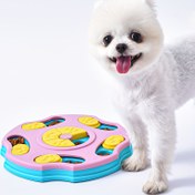 Resim 1 adet Etkileşimli Köpek Bulmaca Oyuncak, IQ Eğitimi ve Beyin Stimulationu için Yavaş Besleyici Kase, Sessizlik Giderici Sesli Yemek Oyuncak, Dayanıklı Plastik Malzeme, Pil Gerektirmez, Gençler ve Yetişkinler için Eğlenceli Evcil Hayvan Aktivitesi, Köpek Bulmaca Oyuncak 