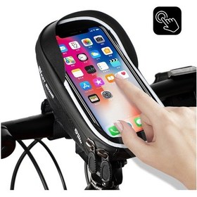 Resim Telefon Tutucu Dokunmatik Ön Çerçeveli Üst Gidon Bisiklet Çantası Çok Renkli 
