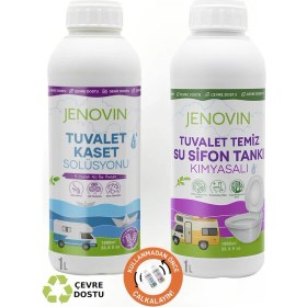 Resim Jenovin Sifon Temizliği Karavan & Tekne Tuvalet Wc Atık Kimyasalları Lavanta Kokulu 1L | Katı Atık Parçalama 