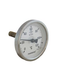 Resim Kazan Termometresi 120 C Derece 6.5 Cm Çap-5 CM Dalma Boyu Pakkens 