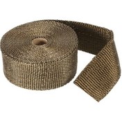 Resim Pazly 15m Titanyum Egzost Sarımı, Motor Ve Motosiklete Yüksek Isı Yalıtımı, Kaput Altı Sıcaklığı %50 Azaltır, Titanyum Elyaftan Yapılır, 1 Rulo 