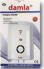 Resim Titanium Elektrikli Şofben - Ani Su Isıtıcı Şohben - Banyo Şofbeni 7500w 