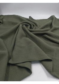 Resim Lüks Müslin Kumaş Haki 