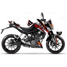 Resim Ktm Duke 250 Raceline Design Sticker Set (2011-16) 548763351 