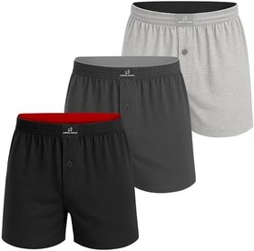 Resim Anthony Jackson%100 Pamuk 3'lü Kutu Premium Havlu Bel Erkek Boxer Domenico 