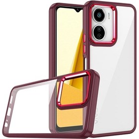 Resim Effox Vivo Y16 Kılıf Flora Kapak - Kırmızı Kirmizi 