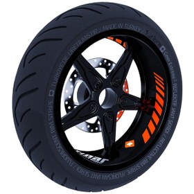 Resim Gp Racing Alev Turuncusu İç Jant Şeridi Sticker Çınar Extreme 