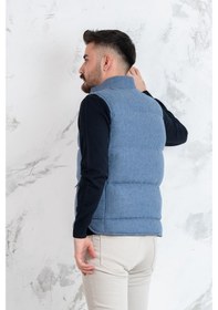 Resim Sir Slimfit Çıtçıtlı Şişme Erkek Yelek 