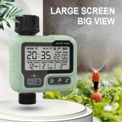 Resim HCT-322 Akıllı Zamanlayıcı Sulama Kontrol Cihazı - Dijital Ekran, Pil ile Çalışır (Piller Dahil Değildir), Çim, Bahçe, Bahçe Dış Mekan Otomatik Sulama, 3/4" Boru Bağlantısı, Kolay Kurulum ve Kullanım, Bahçe Sulama Sistemi, Kullanıcı Dostu Arayüz, Dayanıklı Plastik Gövde 
