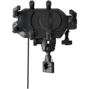 Resim Jokmae Cs-2056a2 Bisiklet Tutucu: 15w Kablosuz Şarj, A+c Girişli, Çok Fonksiyonlu Navigasyon Ve Telefon Tutucu 