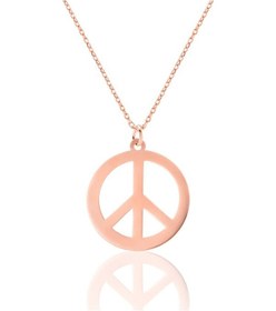 Resim Azuris 925 Ayar Gümüş Peace Kolye 