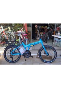 Resim Carraro Flexi 121 Hd 21 Vites Hidrolik Disk Fren Full Shimano Katlanır Bisiklet Mavi Mavi 