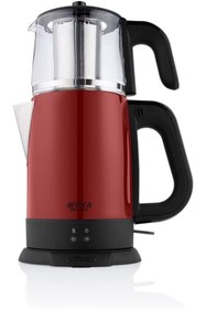 Resim STOREMAX PRStoRe IH33204 Demli Stil Kırmızı Cam Çay Makinesi StorePR 1063348 