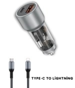Resim MATECHNO 48W Type-C USB Hızlı Şarj PD Ultra Fast Araç Şarj Kiti Araç içi Şarj Aleti Çakmaklık Adaptör 