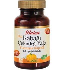 Resim Bal Kabağı Çekirdeği Yağı Yumuşak 1380 MG 100 Kapsül 