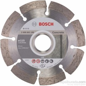 Resim Bosch 2608602196 Beton Zeminler İçin Elmas Testere 115 Mm 