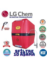 Resim LG Cool Kırmızı 8LT 5 FL 10 Aşama Su Arıtma Cihazı 