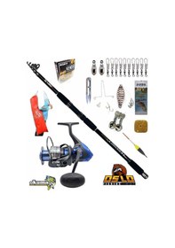 Resim Safina Sw-x Snw-6000a Oslo Black Fight 360cm 100-200gr Surf Sazan Kıyı Olta Takımı Seti 