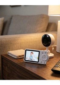 Resim Wifi Gerektirmeyen Dijital Şifrelemeli Bebek Monitörü 