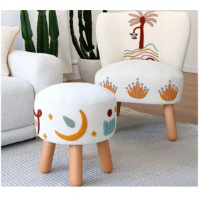 Resim Normod Filifera Garden Punch Berjer & Puf Takımı 